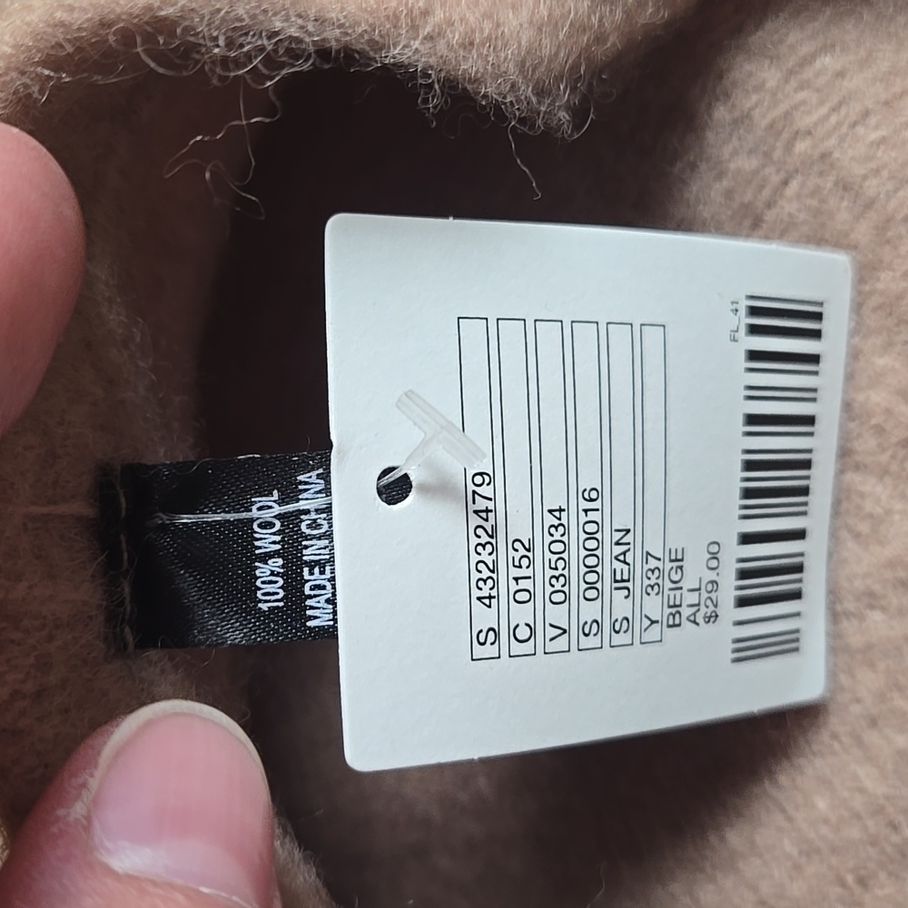 BN Urban Outfitters 100% wool beige tan beret - Picture 4 of 4